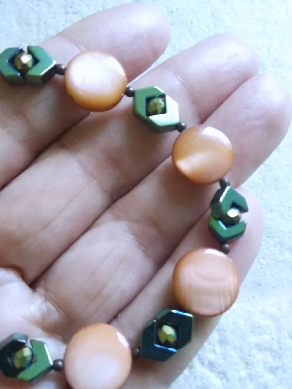 Shells & Chevrons! Uniquely Beaded Handmade Bracelet! Boho Chic! Coastal Cowgirl